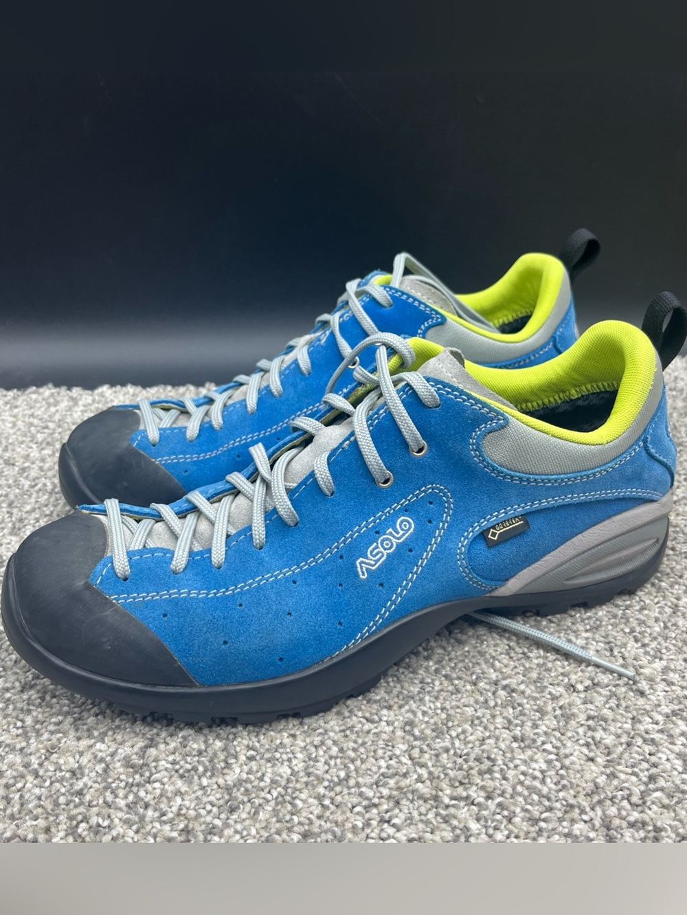 Asolo Shiver GV Gore-Tex Waterproof Hiking Shoes Men’s Size 10.5 Blue WORN ONCE
